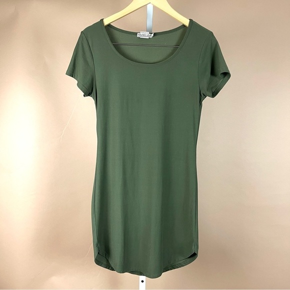 Young USA Size Small Aztec Abstract Artsy Bodycon Boho Dress Bundle Olive Green - Picture 2 of 8